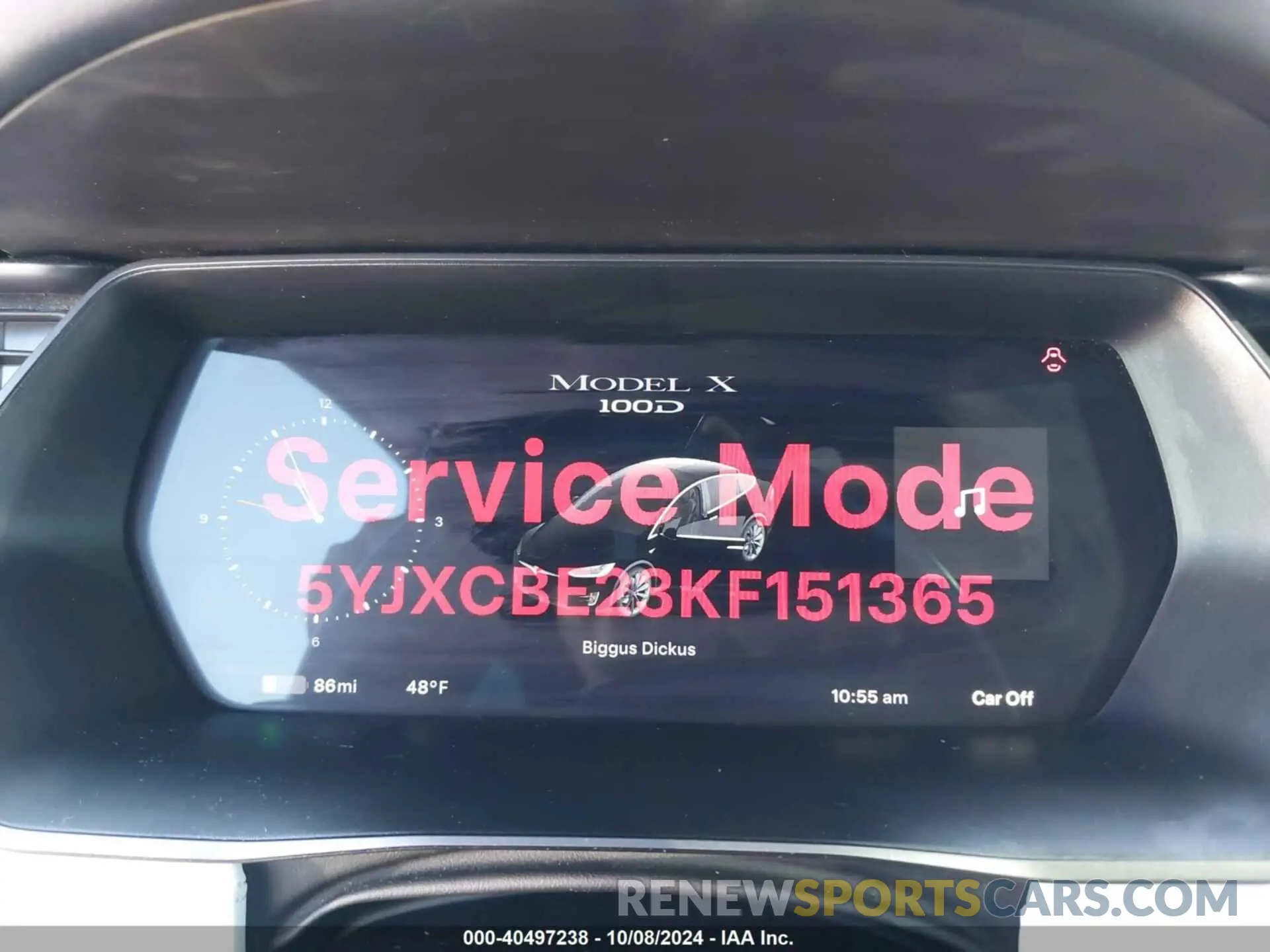7 Фотография поврежденного автомобиля 5YJXCBE23KF151365 TESLA MODEL X 2019