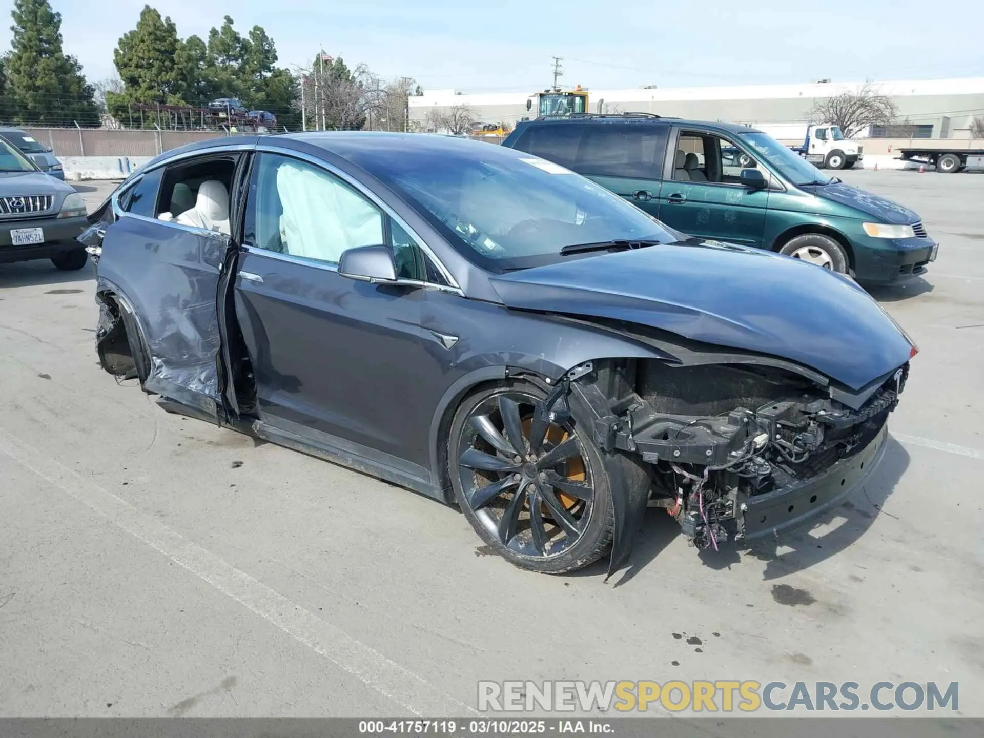 1 Фотография поврежденного автомобиля 5YJXCBE23KF183801 TESLA MODEL X 2019