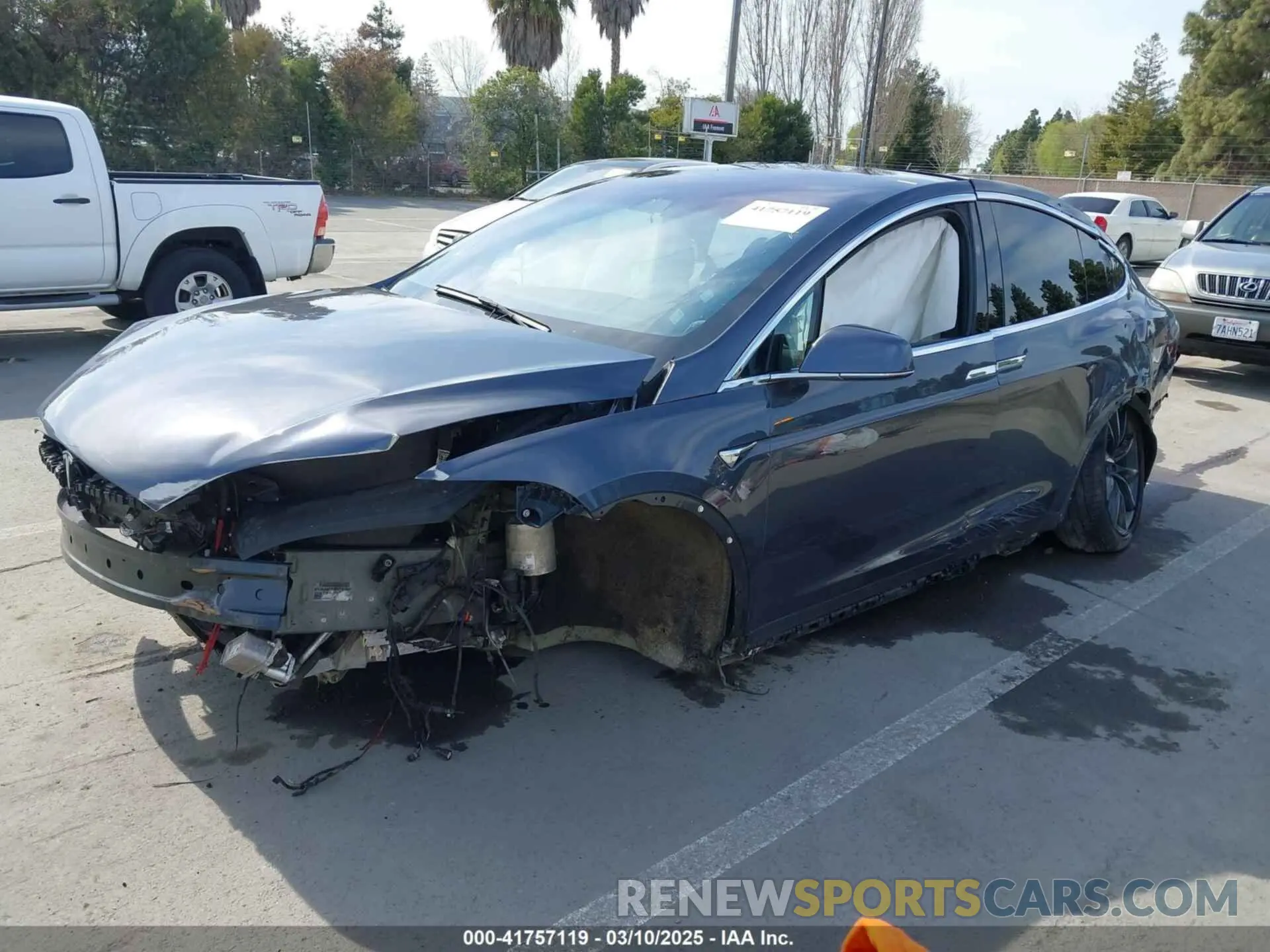 2 Фотография поврежденного автомобиля 5YJXCBE23KF183801 TESLA MODEL X 2019