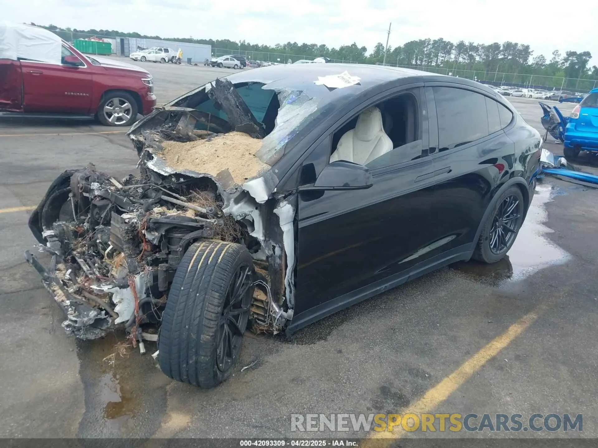 2 Фотография поврежденного автомобиля 5YJXCBE23KF183815 TESLA MODEL X 2019