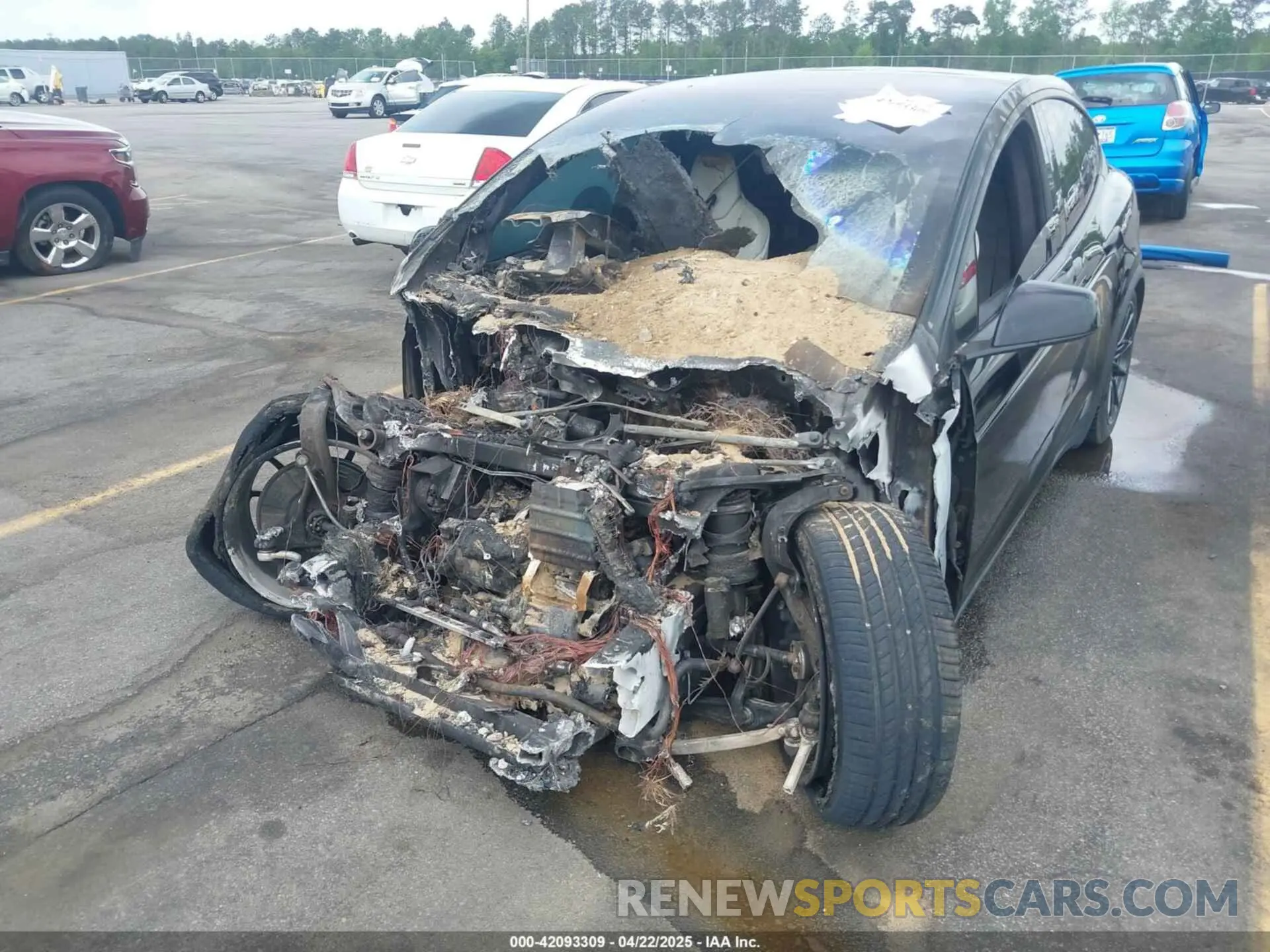 6 Фотография поврежденного автомобиля 5YJXCBE23KF183815 TESLA MODEL X 2019