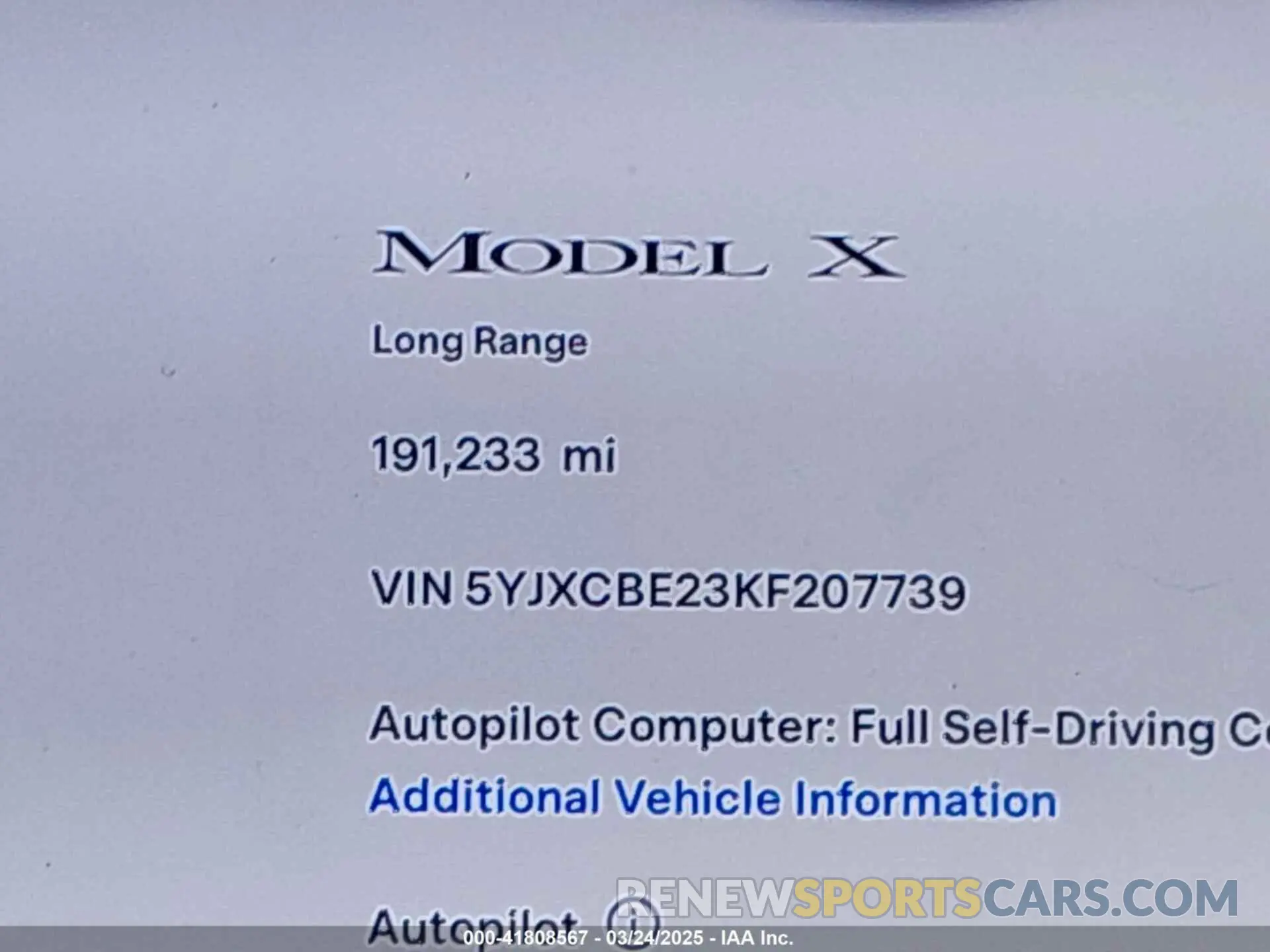 16 Photograph of a damaged car 5YJXCBE23KF207739 TESLA MODEL X 2019