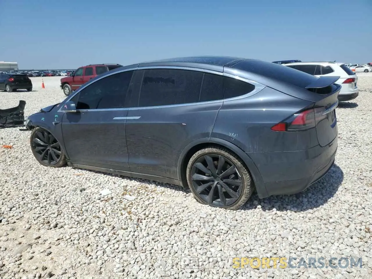 2 Photograph of a damaged car 5YJXCBE25KF211310 TESLA MODEL X 2019