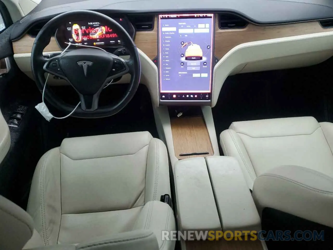 8 Фотография поврежденного автомобиля 5YJXCBE28KF184913 TESLA MODEL X 2019