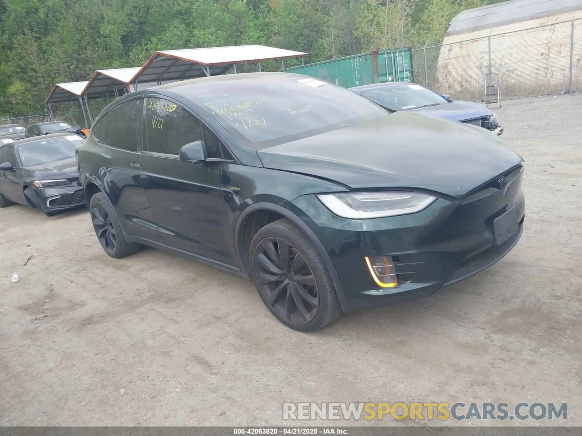 1 Photograph of a damaged car 5YJXCBE28KF192171 TESLA MODEL X 2019