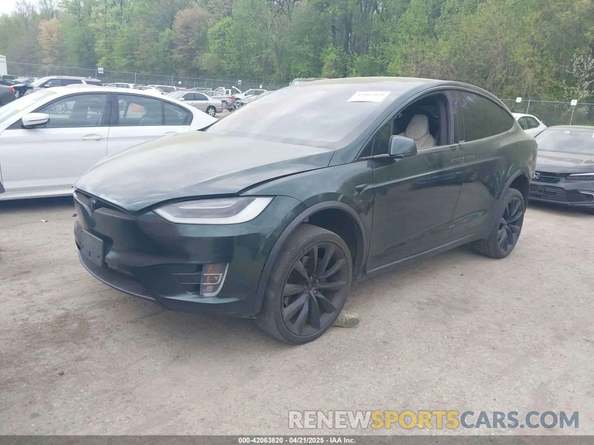 2 Photograph of a damaged car 5YJXCBE28KF192171 TESLA MODEL X 2019