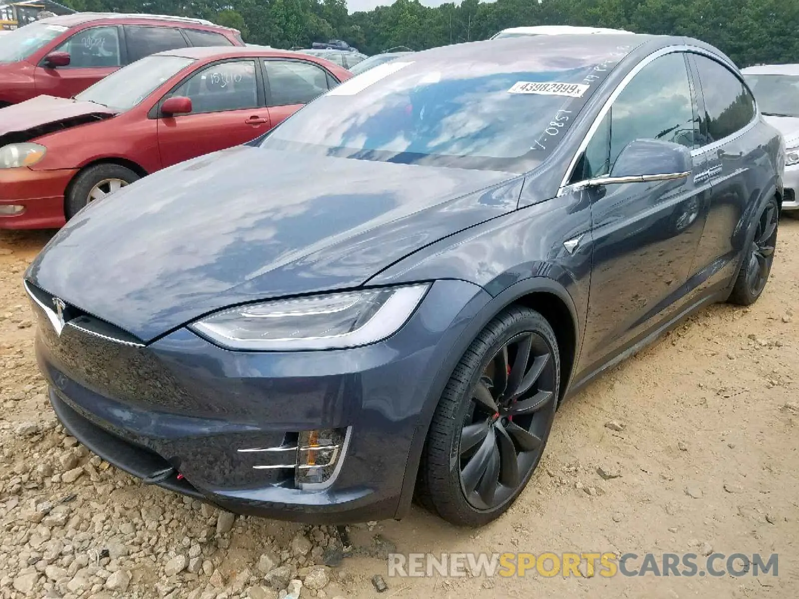 2 Photograph of a damaged car 5YJXCBE41KF180851 TESLA MODEL X 2019