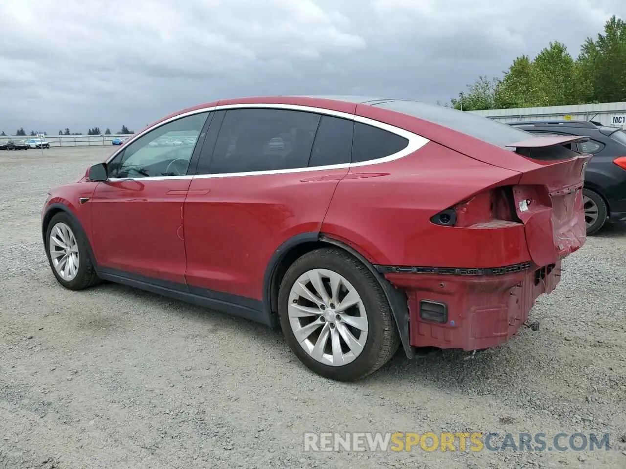 2 Photograph of a damaged car 5YJXCDE24KF160443 TESLA MODEL X 2019