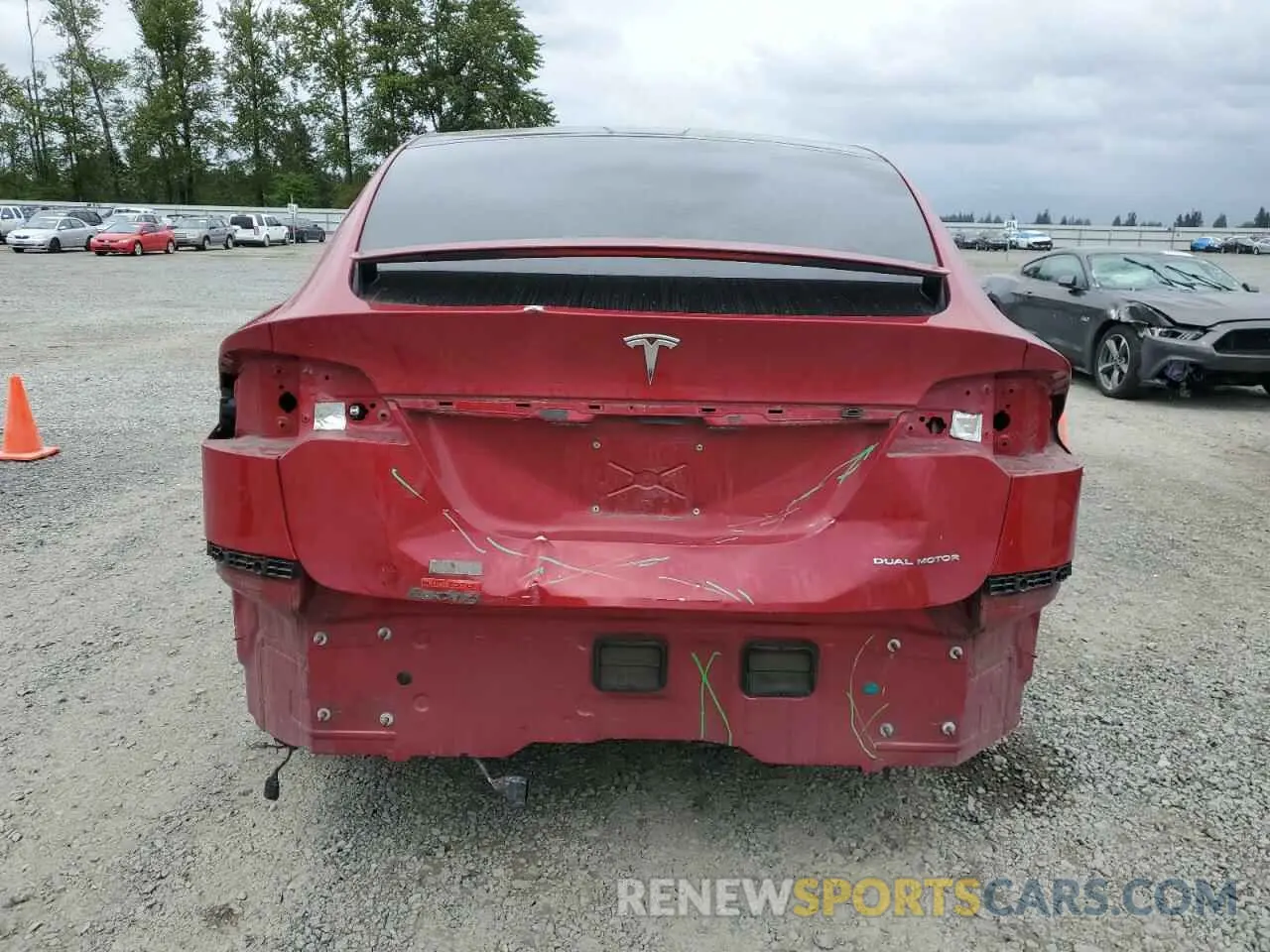 6 Photograph of a damaged car 5YJXCDE24KF160443 TESLA MODEL X 2019