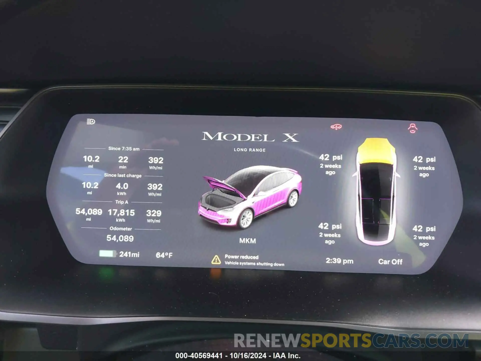 7 Фотография поврежденного автомобиля 5YJXCDE25KF196884 TESLA MODEL X 2019
