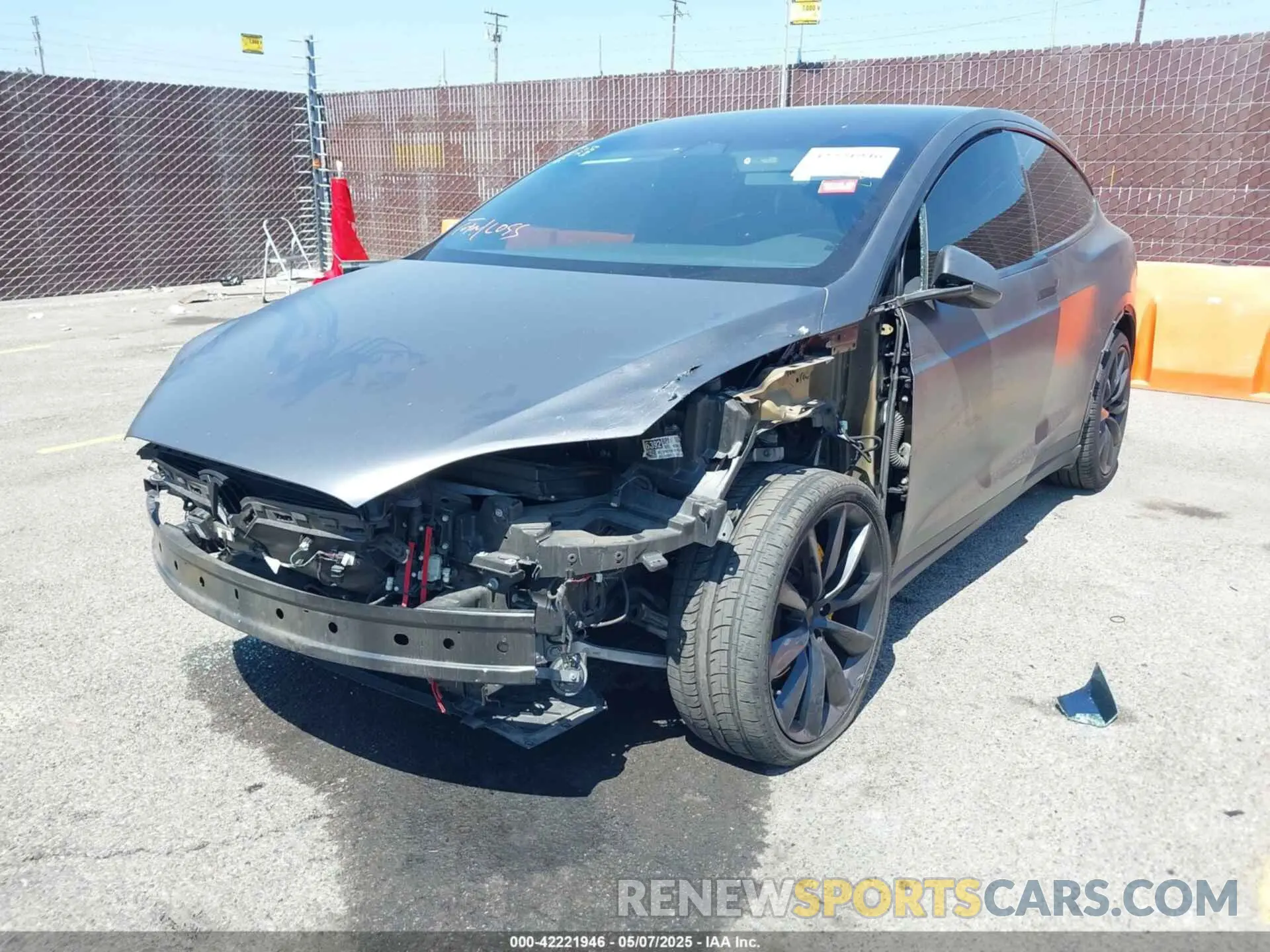 2 Photograph of a damaged car 5YJXCDE26KF154322 TESLA MODEL X 2019