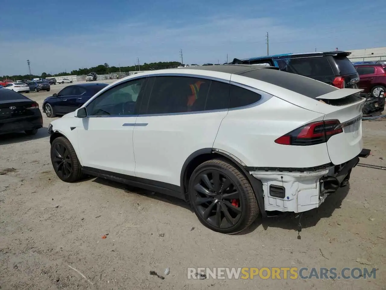 2 Photograph of a damaged car 5YJXCDE40KF189634 TESLA MODEL X 2019