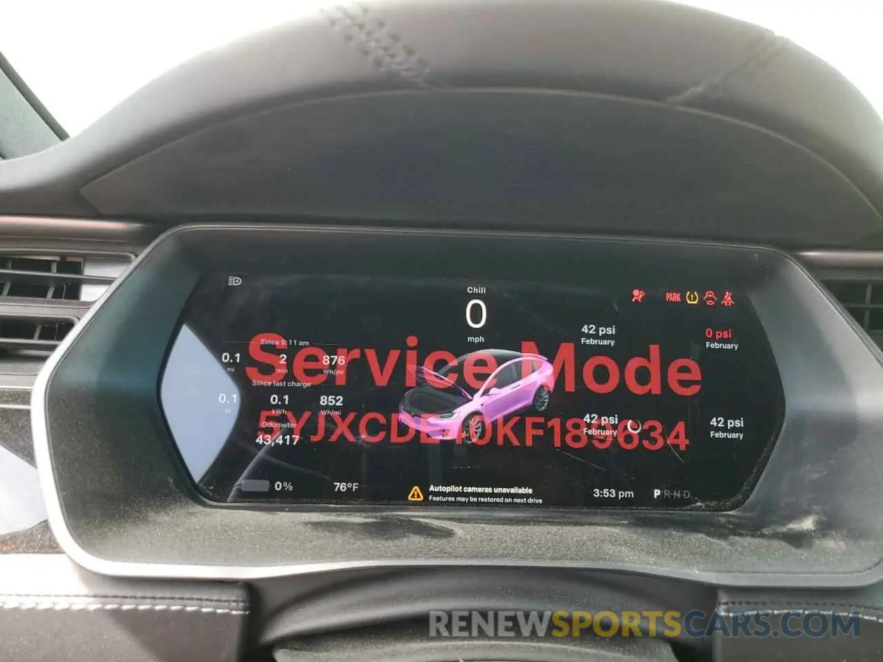 9 Photograph of a damaged car 5YJXCDE40KF189634 TESLA MODEL X 2019