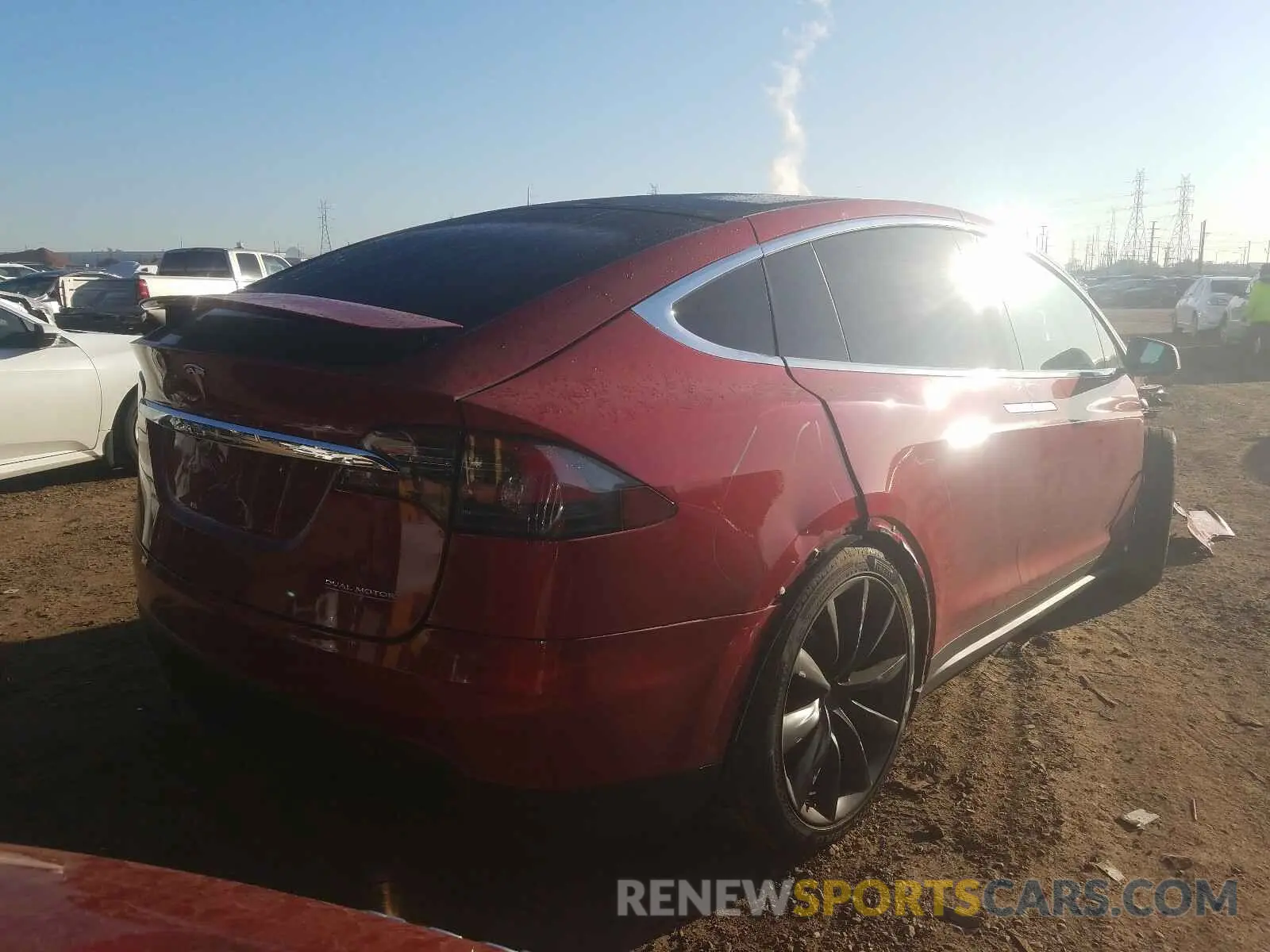 4 Фотография поврежденного автомобиля 5YJXCDE42KF186508 TESLA MODEL X 2019