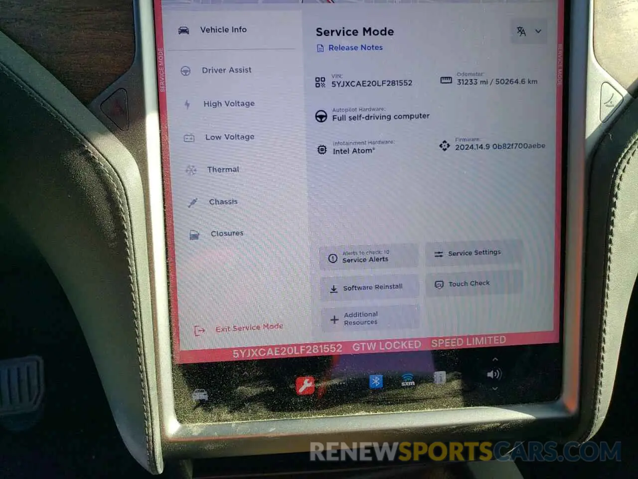 9 Photograph of a damaged car 5YJXCAE20LF281552 TESLA MODEL X 2020