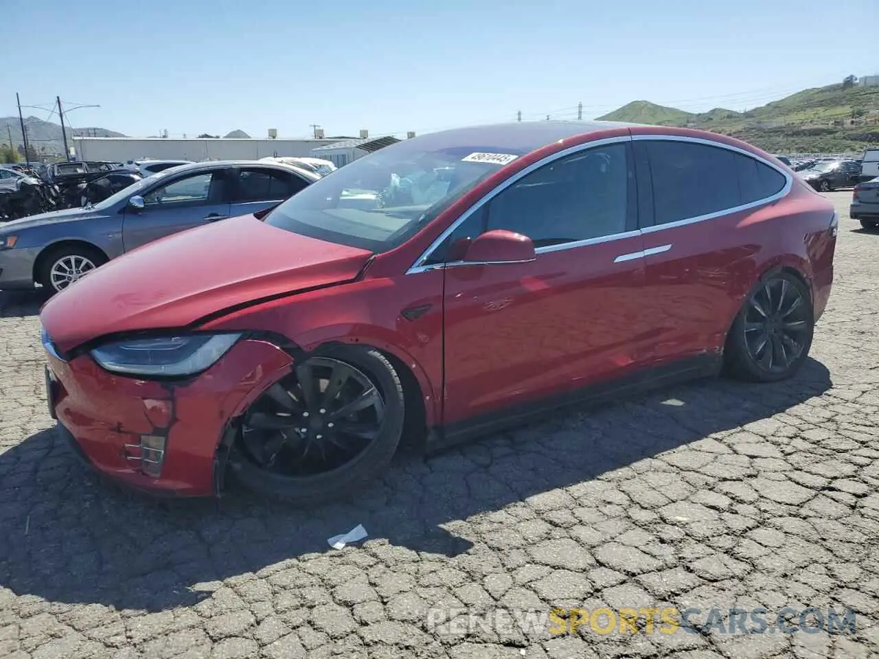 1 Фотография поврежденного автомобиля 5YJXCAE21LF219478 TESLA MODEL X 2020