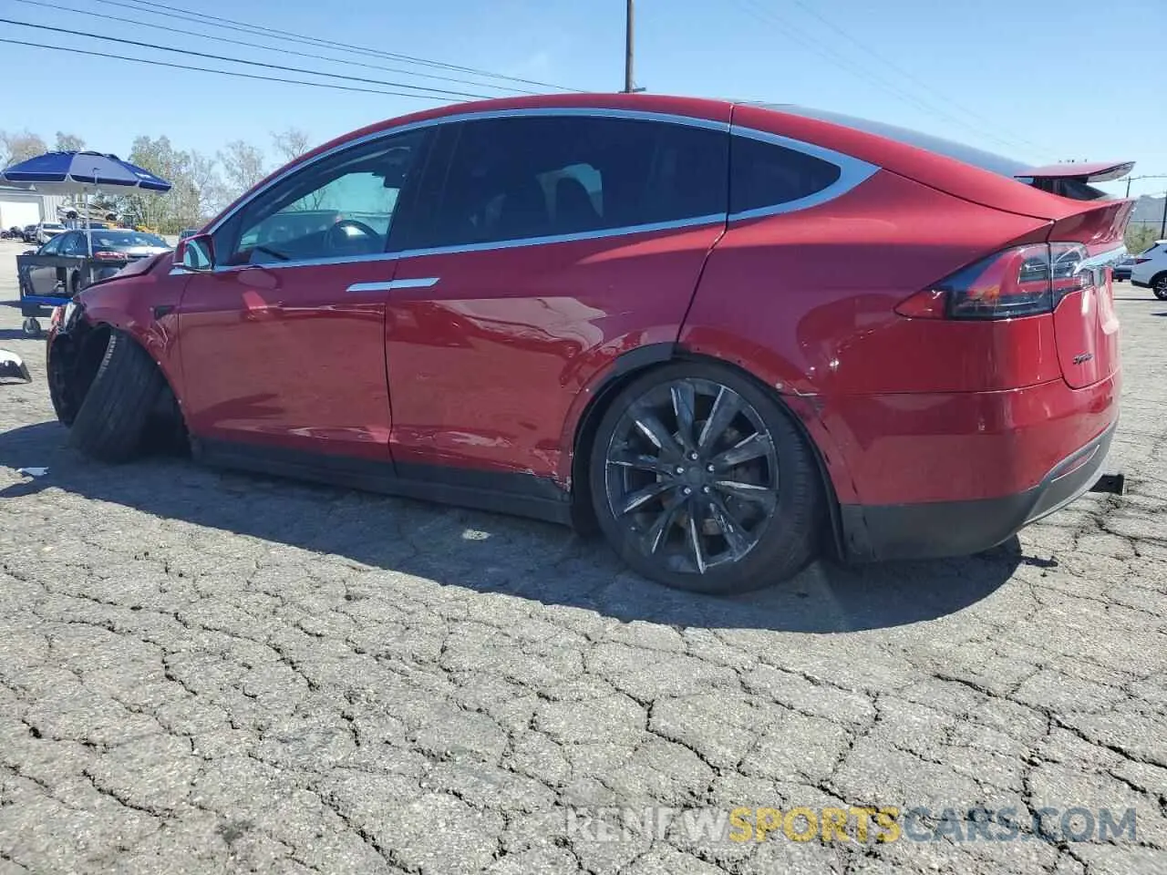 2 Фотография поврежденного автомобиля 5YJXCAE21LF219478 TESLA MODEL X 2020