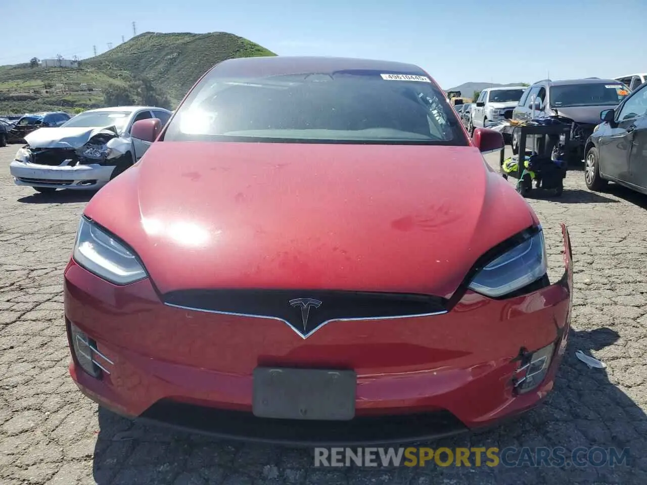 5 Фотография поврежденного автомобиля 5YJXCAE21LF219478 TESLA MODEL X 2020