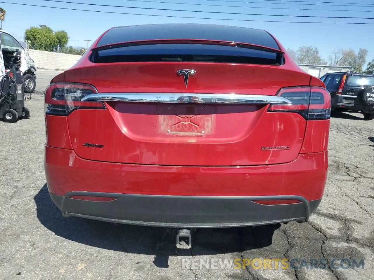 6 Фотография поврежденного автомобиля 5YJXCAE21LF219478 TESLA MODEL X 2020