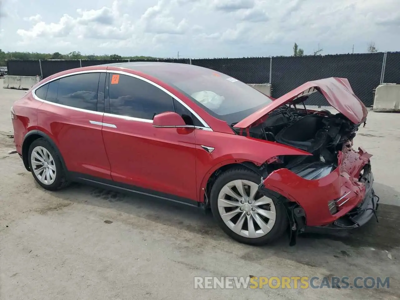 4 Photograph of a damaged car 5YJXCAE21LF239679 TESLA MODEL X 2020