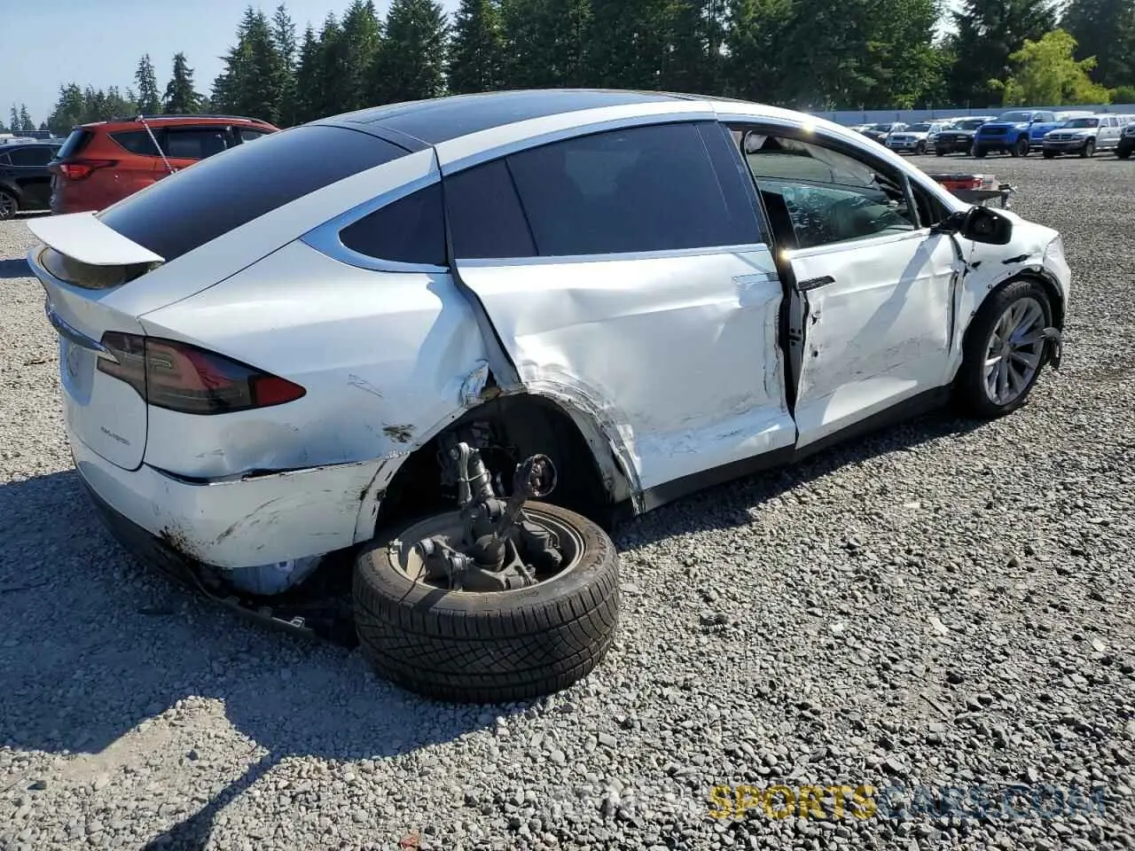 3 Фотография поврежденного автомобиля 5YJXCAE23LF237481 TESLA MODEL X 2020