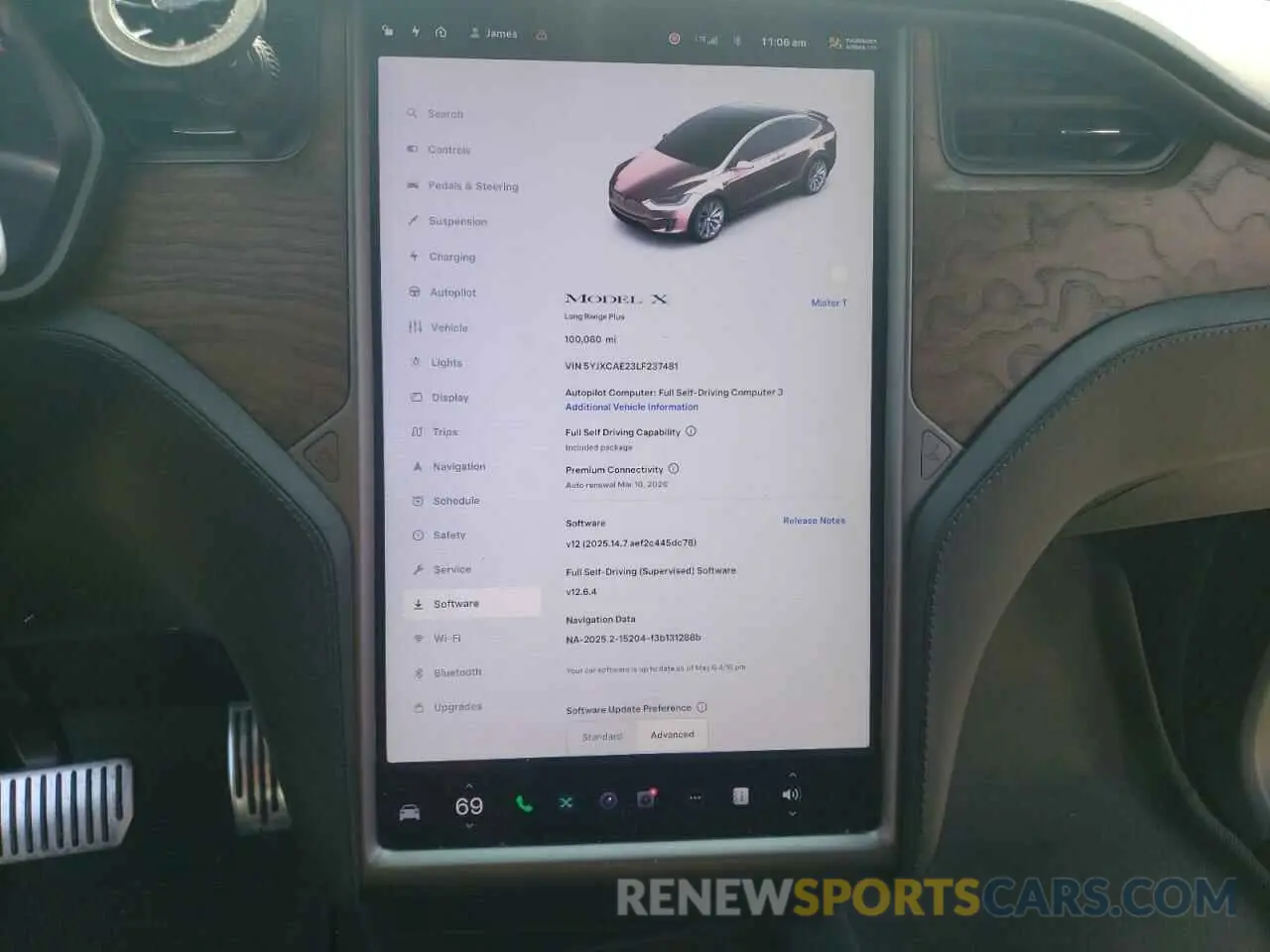 9 Фотография поврежденного автомобиля 5YJXCAE23LF237481 TESLA MODEL X 2020
