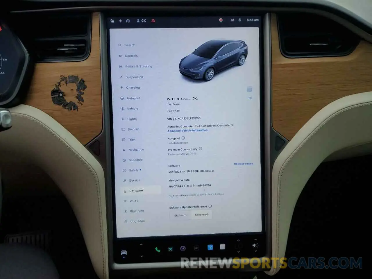 9 Photograph of a damaged car 5YJXCAE25LF218155 TESLA MODEL X 2020