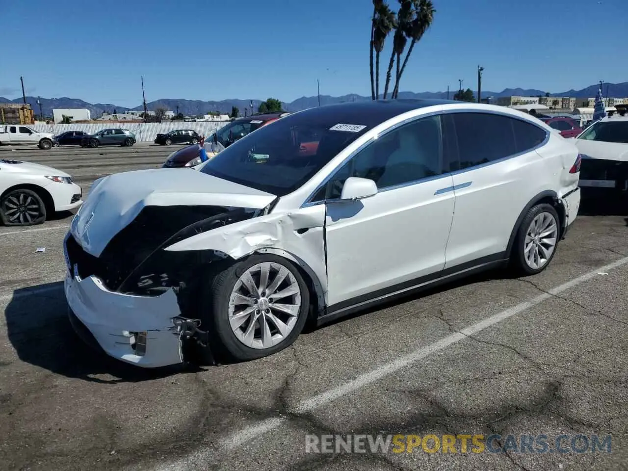 1 Photograph of a damaged car 5YJXCAE26LF270135 TESLA MODEL X 2020