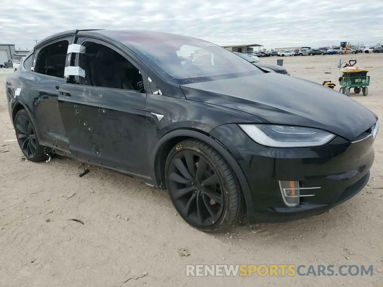4 Фотография поврежденного автомобиля 5YJXCAE28LF249769 TESLA MODEL X 2020