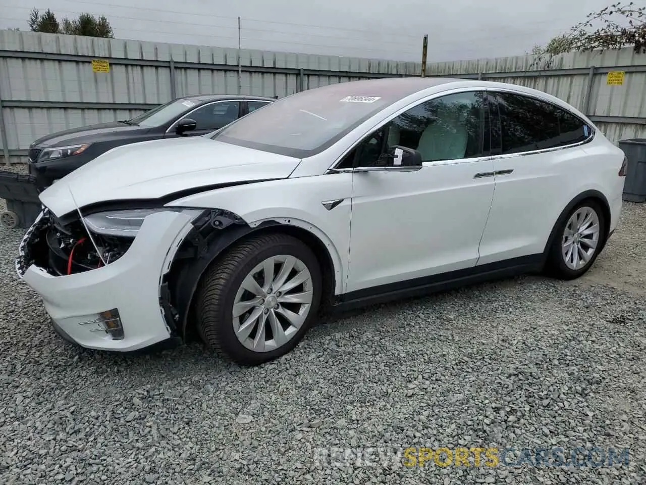1 Photograph of a damaged car 5YJXCAE28LF250016 TESLA MODEL X 2020