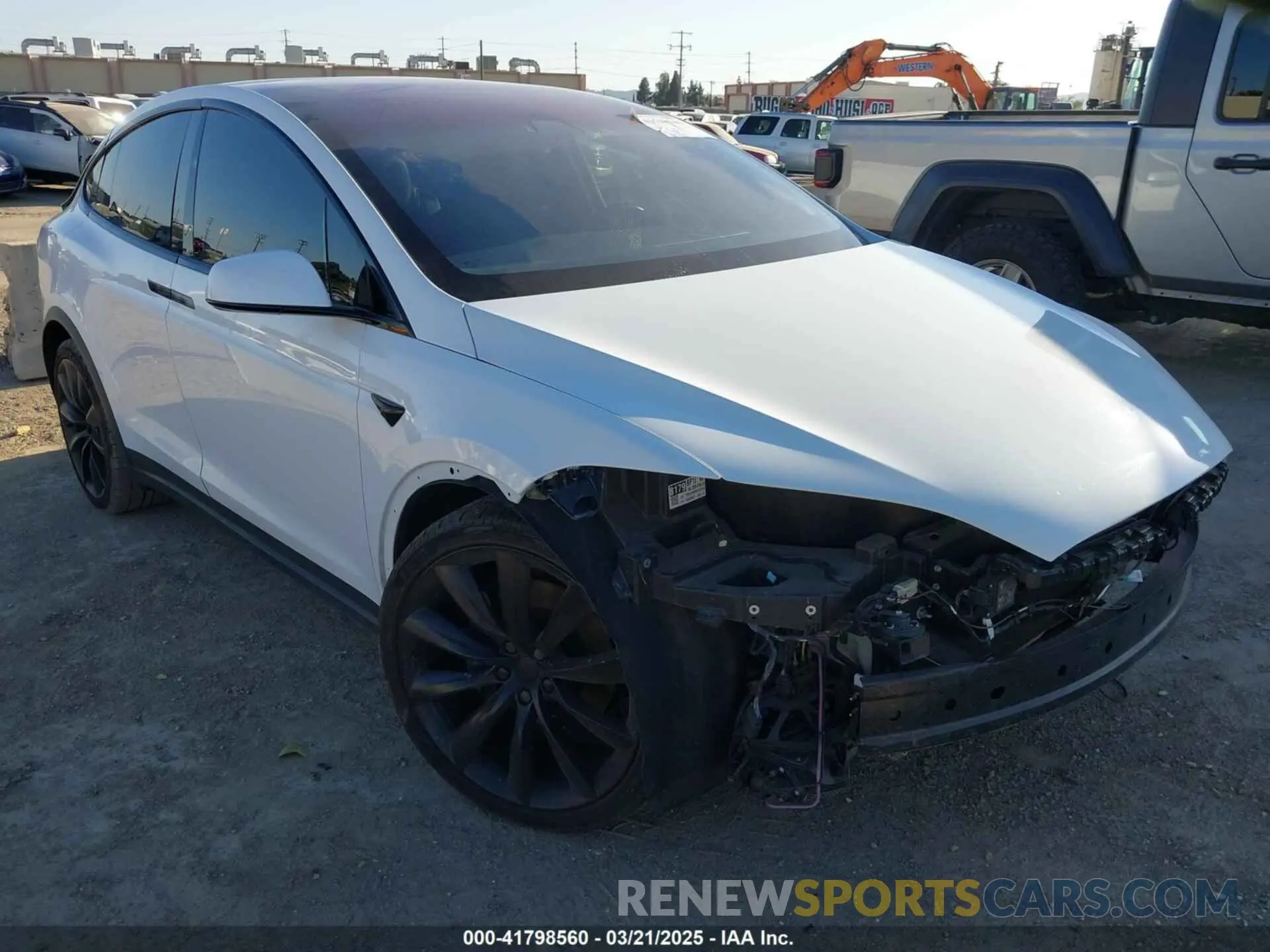 1 Photograph of a damaged car 5YJXCAE2XLF296141 TESLA MODEL X 2020