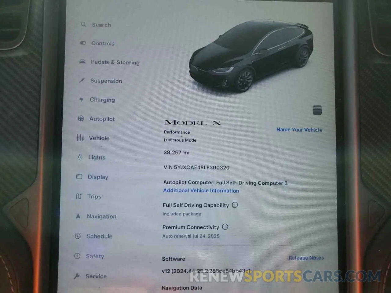 9 Photograph of a damaged car 5YJXCAE48LF300320 TESLA MODEL X 2020