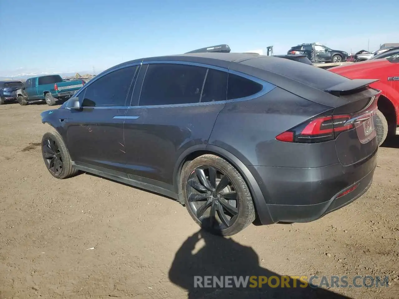 2 Photograph of a damaged car 5YJXCBE21LF246685 TESLA MODEL X 2020