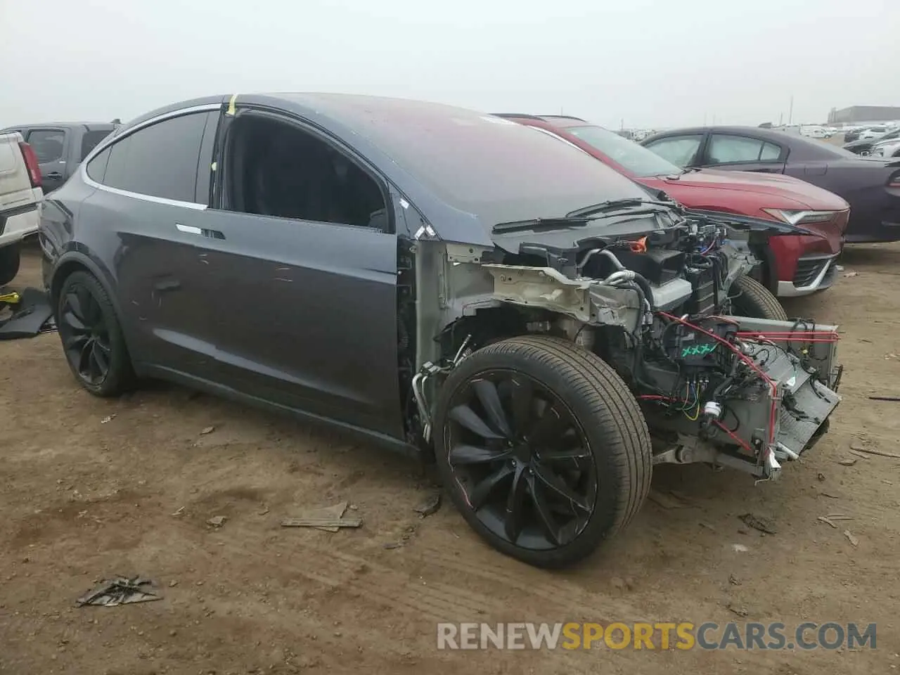 4 Photograph of a damaged car 5YJXCBE21LF246685 TESLA MODEL X 2020