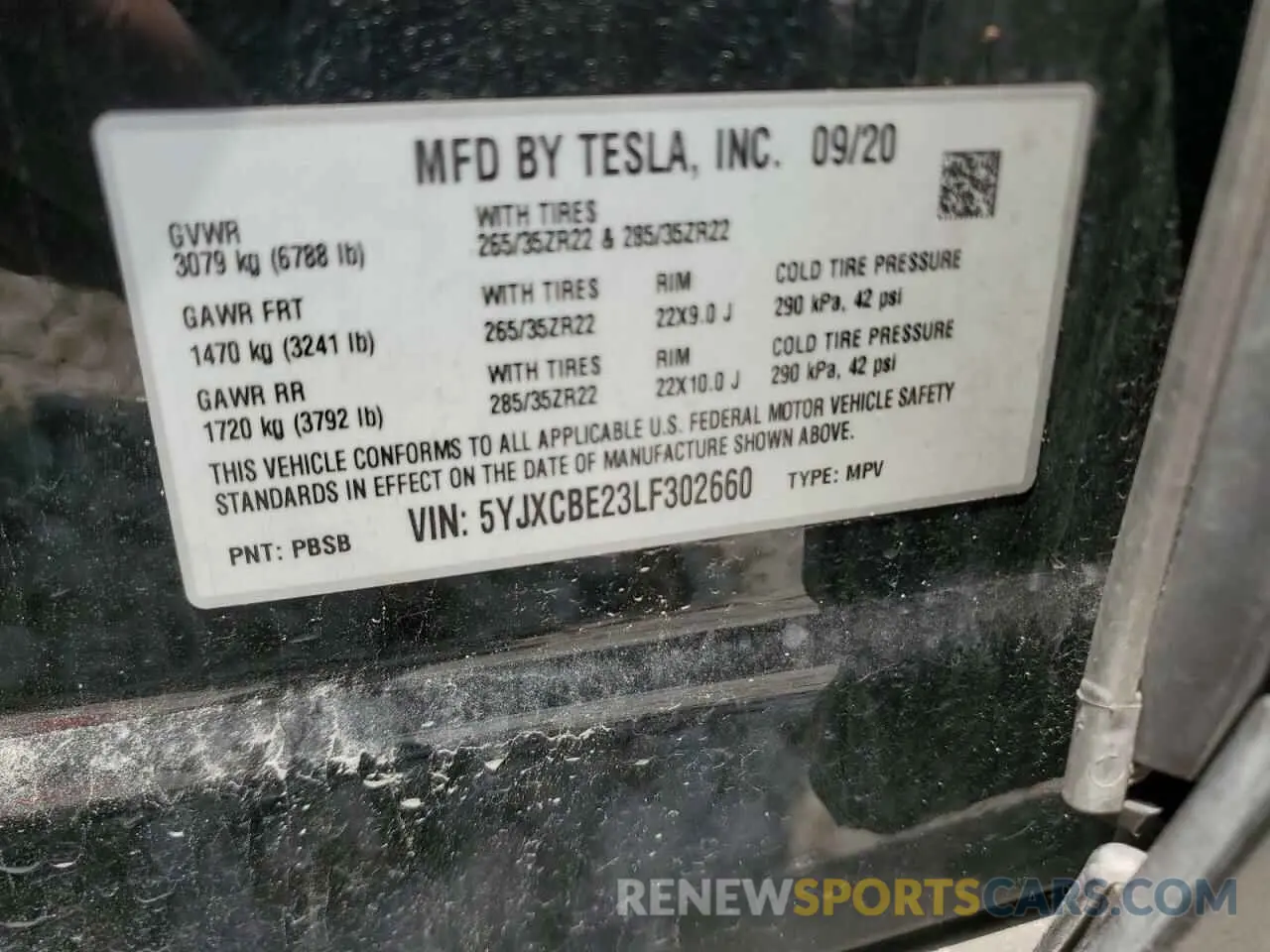 13 Photograph of a damaged car 5YJXCBE23LF302660 TESLA MODEL X 2020