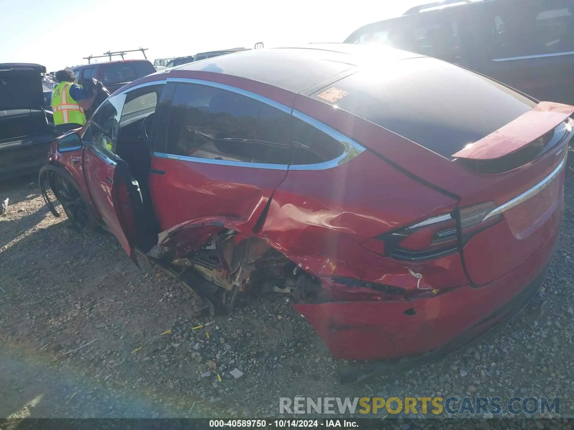 3 Фотография поврежденного автомобиля 5YJXCBE25LF231770 TESLA MODEL X 2020
