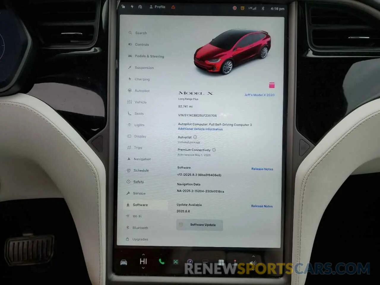 9 Photograph of a damaged car 5YJXCBE25LF235706 TESLA MODEL X 2020