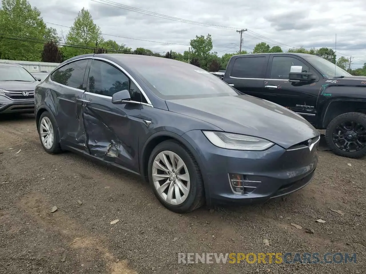 4 Photograph of a damaged car 5YJXCBE25LF242574 TESLA MODEL X 2020