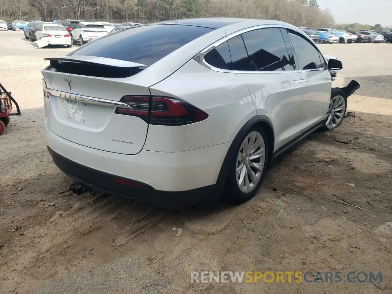 4 Фотография поврежденного автомобиля 5YJXCBE25LF263893 TESLA MODEL X 2020