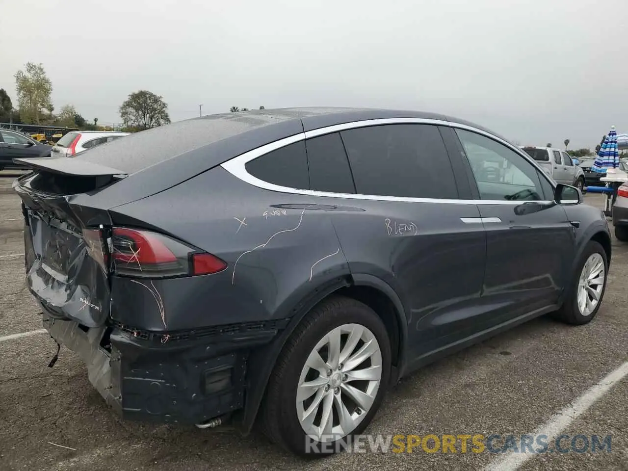3 Photograph of a damaged car 5YJXCBE25LF305575 TESLA MODEL X 2020