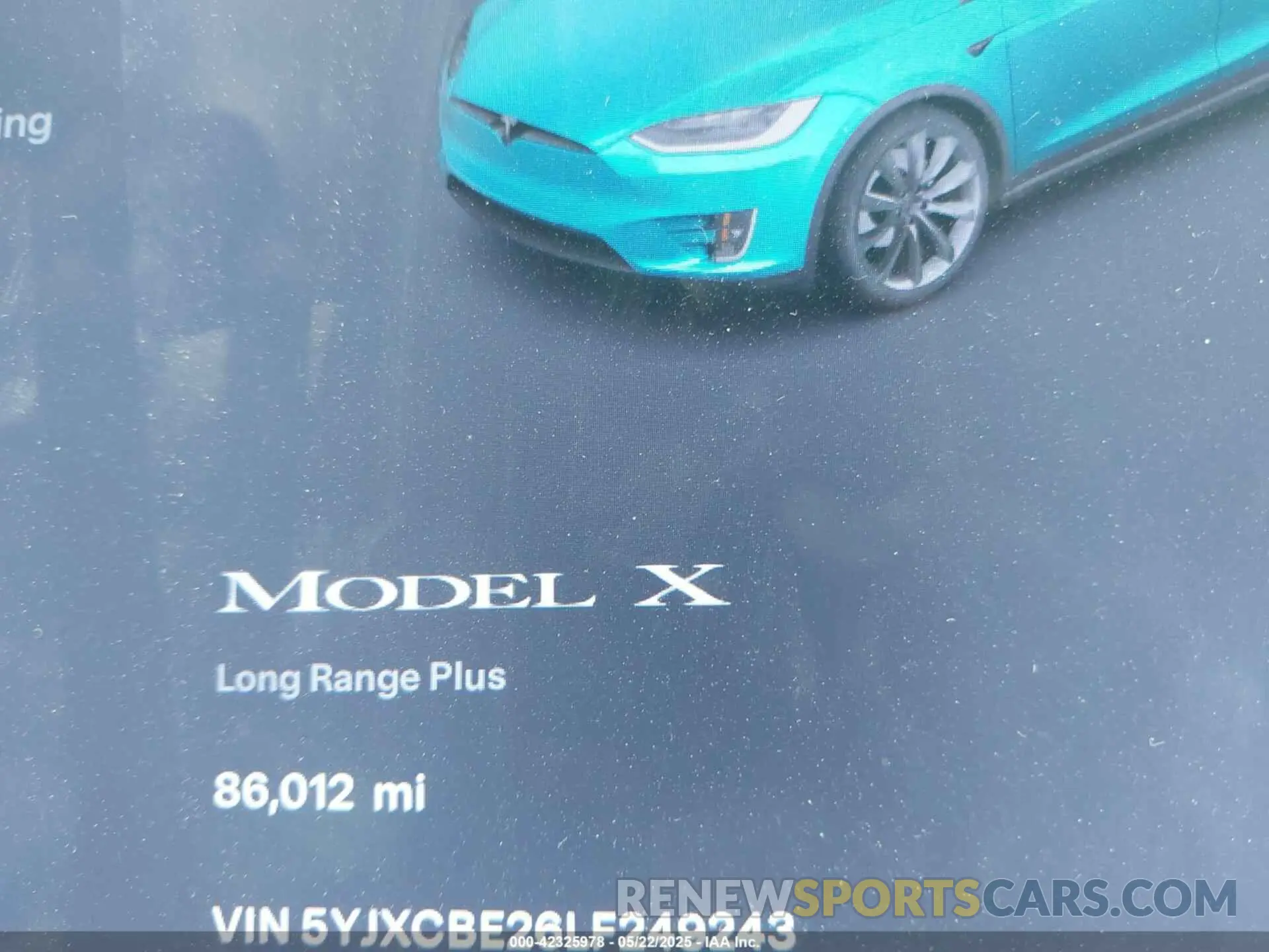 14 Фотография поврежденного автомобиля 5YJXCBE26LF249243 TESLA MODEL X 2020