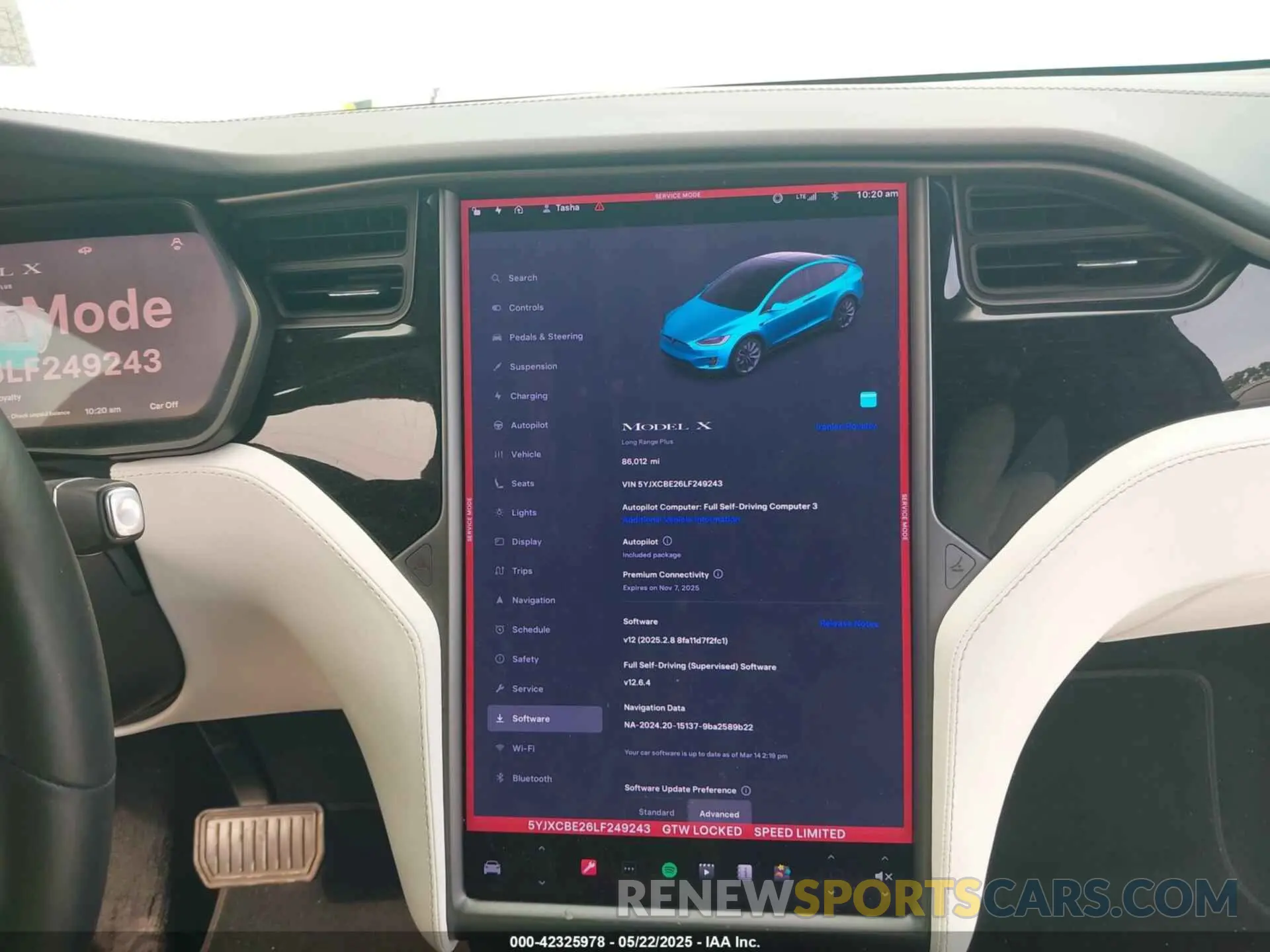 17 Фотография поврежденного автомобиля 5YJXCBE26LF249243 TESLA MODEL X 2020