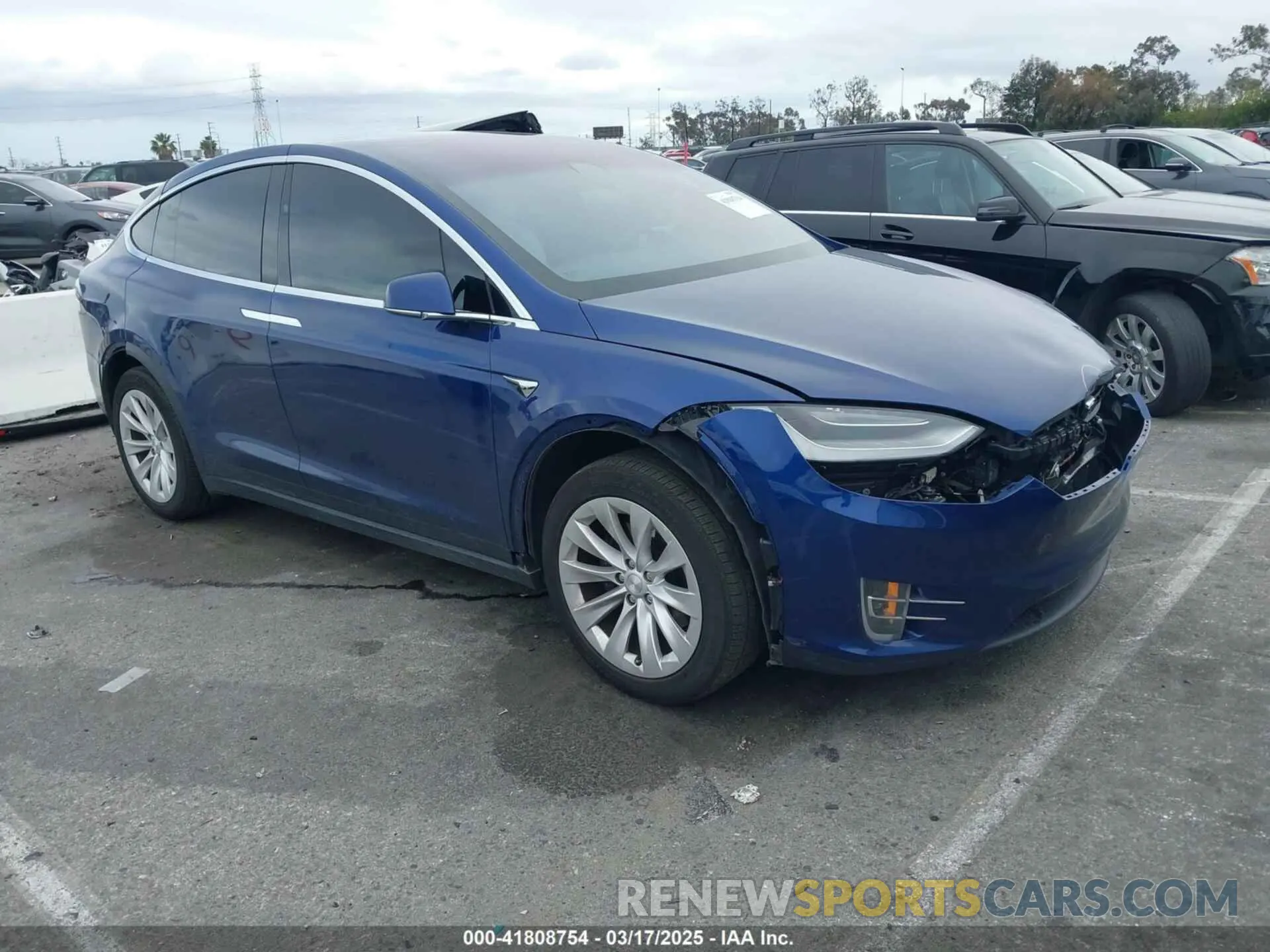 1 Photograph of a damaged car 5YJXCBE29LF283760 TESLA MODEL X 2020