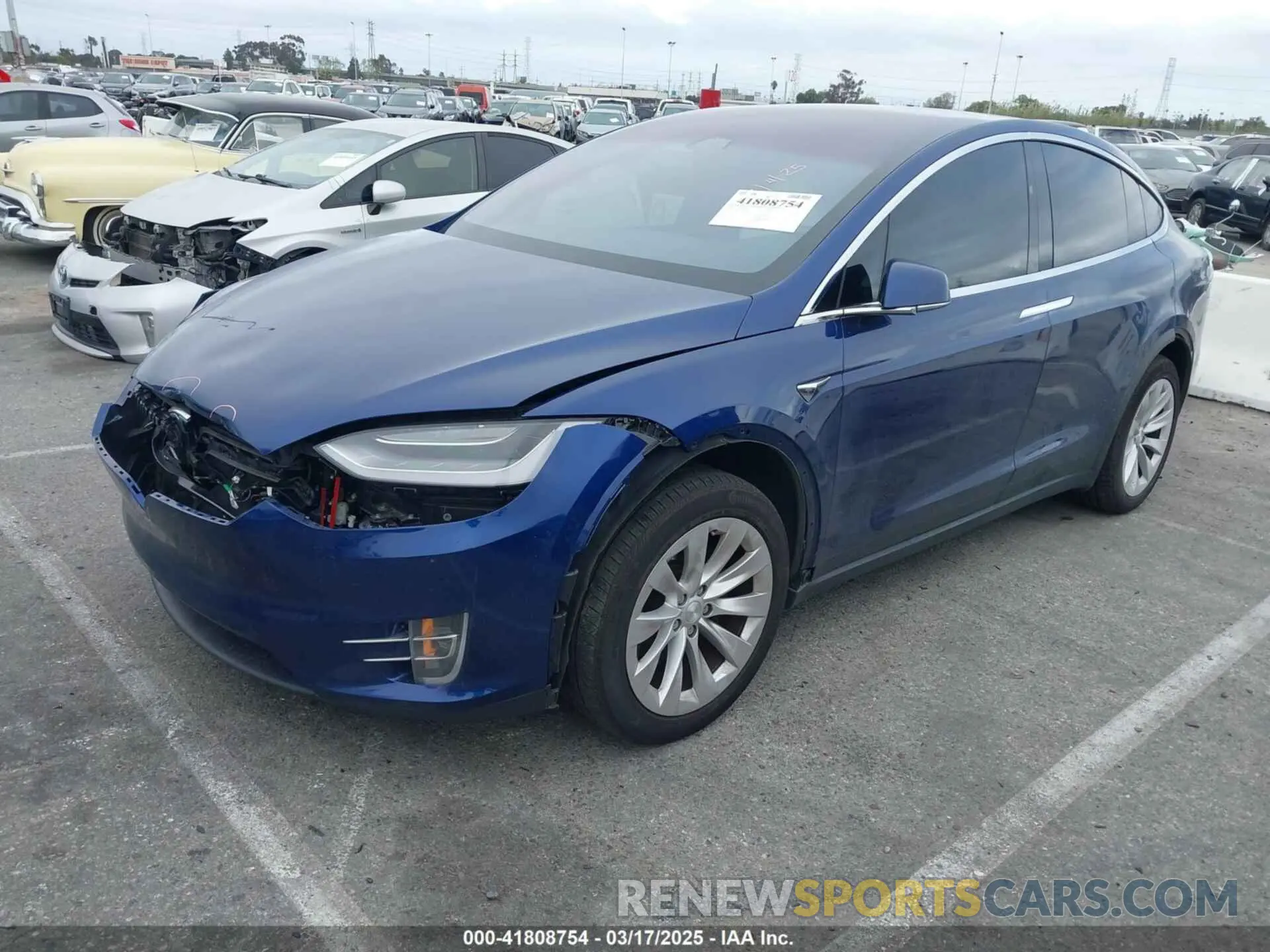 2 Photograph of a damaged car 5YJXCBE29LF283760 TESLA MODEL X 2020