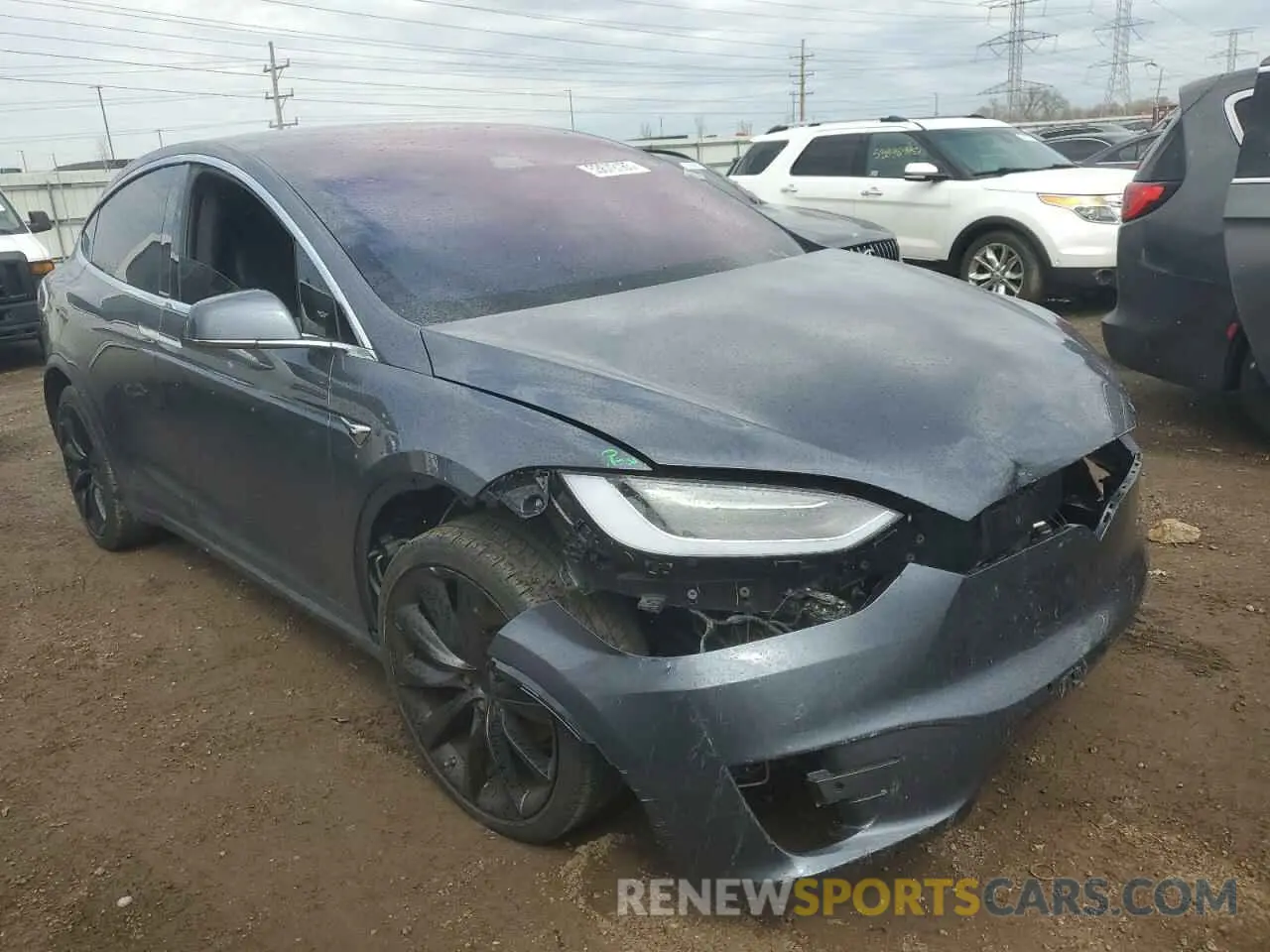 4 Фотография поврежденного автомобиля 5YJXCBE2XLF231649 TESLA MODEL X 2020