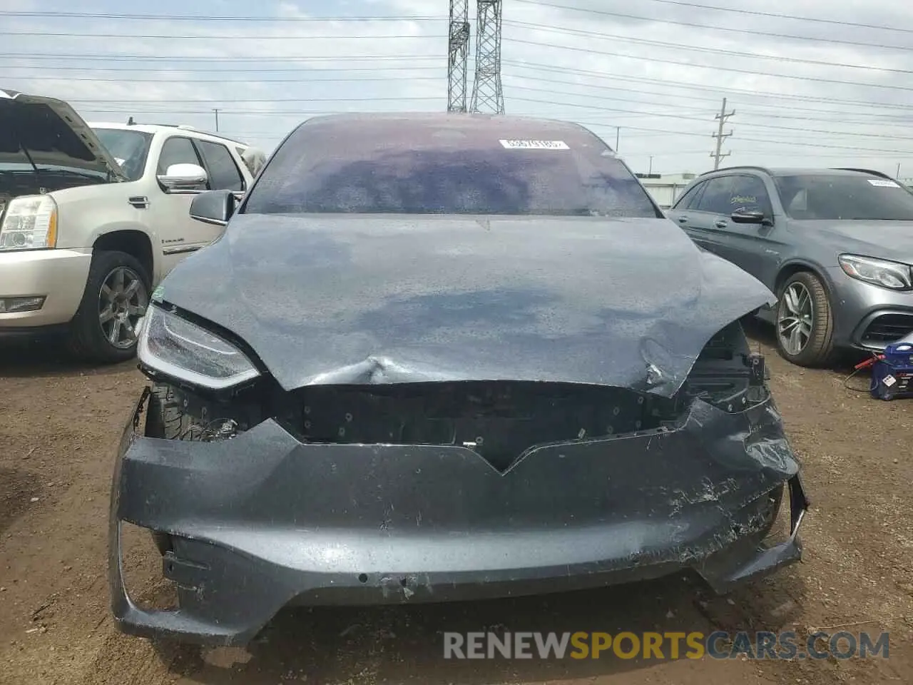 5 Фотография поврежденного автомобиля 5YJXCBE2XLF231649 TESLA MODEL X 2020