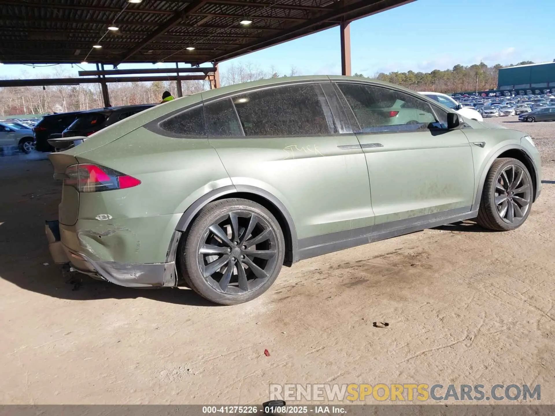 4 Фотография поврежденного автомобиля 5YJXCDE24LF272242 TESLA MODEL X 2020