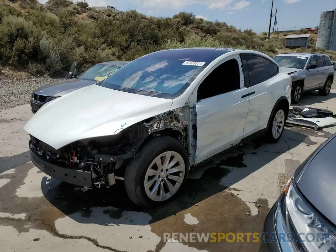 1 Фотография поврежденного автомобиля 5YJXCDE25LF284979 TESLA MODEL X 2020