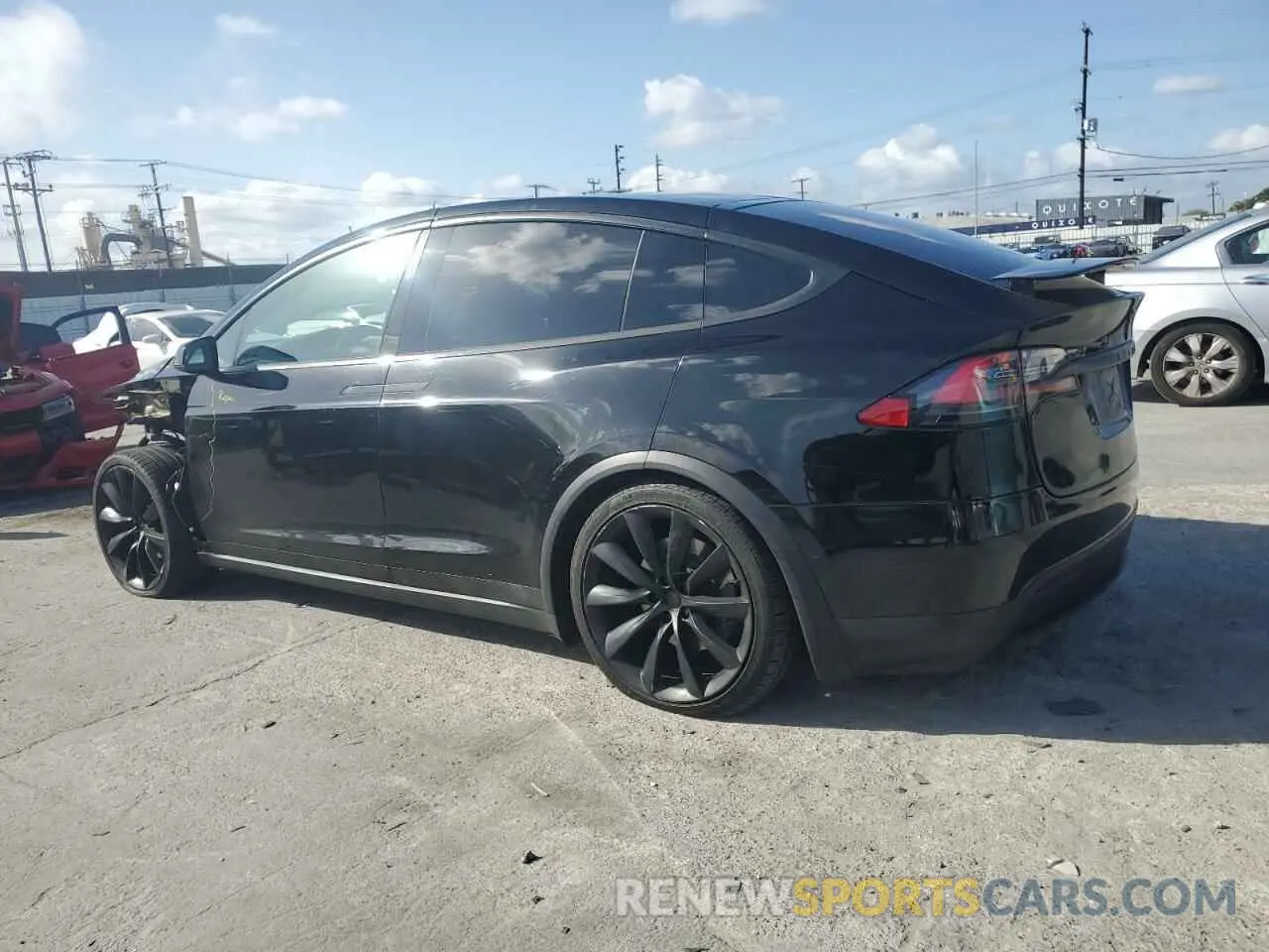 2 Фотография поврежденного автомобиля 5YJXCDE28LF297743 TESLA MODEL X 2020