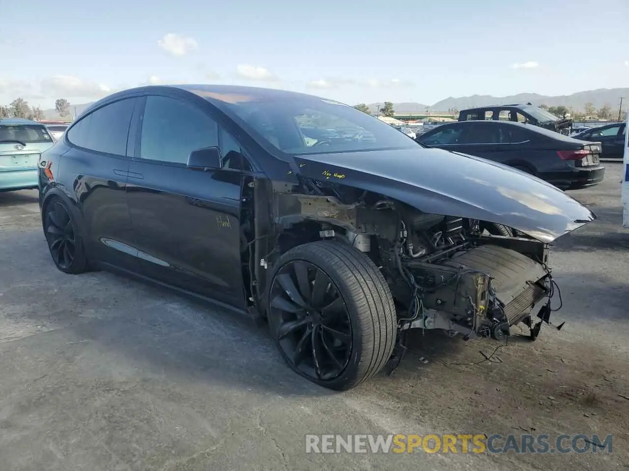 4 Фотография поврежденного автомобиля 5YJXCDE28LF297743 TESLA MODEL X 2020